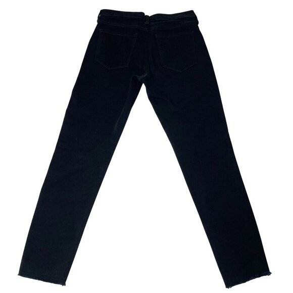 Banana Republic Women’s Size 28 Black High-Rise Skinny Jeans Raw Hem - Picture 3 of 7